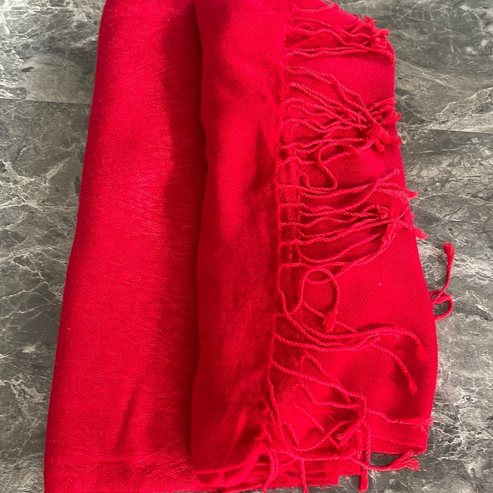 One size fits all Red scarf/wrap